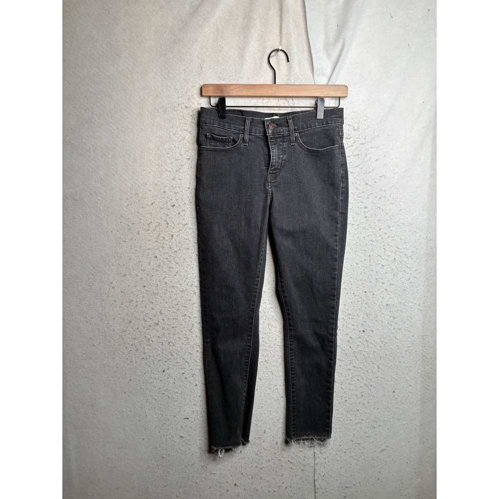 Levis 311 Shaping Skinny Jeans Gray Raw Hem Denim Pants W26 L30 8882
